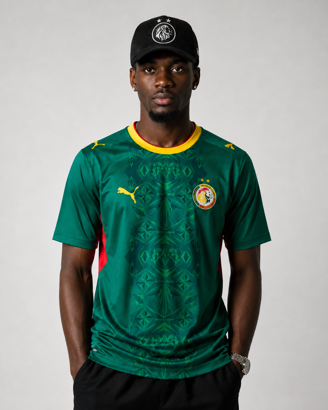 Casquette 4YouFans Sénégal Drapeau 2 étoiles